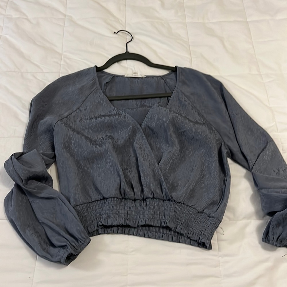 June & Hudson blouse with elastic waist